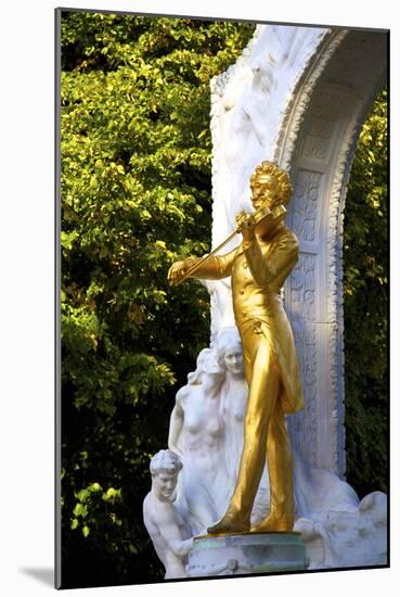 Statue of Johann Strauss, Stadtpark, Vienna, Austria, Central Europe-Neil Farrin-Mounted Photographic Print