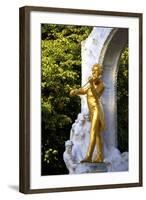 Statue of Johann Strauss, Stadtpark, Vienna, Austria, Central Europe-Neil Farrin-Framed Photographic Print