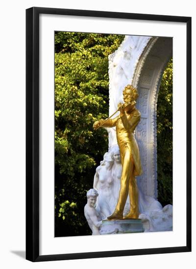 Statue of Johann Strauss, Stadtpark, Vienna, Austria, Central Europe-Neil Farrin-Framed Photographic Print