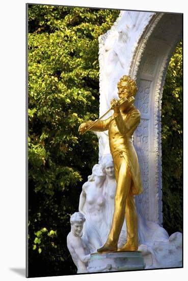 Statue of Johann Strauss, Stadtpark, Vienna, Austria, Central Europe-Neil Farrin-Mounted Photographic Print