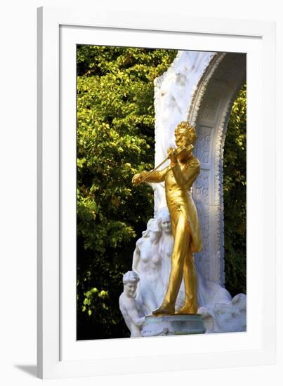 Statue of Johann Strauss, Stadtpark, Vienna, Austria, Central Europe-Neil Farrin-Framed Photographic Print