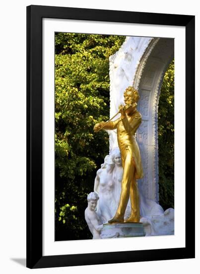 Statue of Johann Strauss, Stadtpark, Vienna, Austria, Central Europe-Neil Farrin-Framed Photographic Print