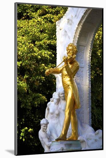 Statue of Johann Strauss, Stadtpark, Vienna, Austria, Central Europe-Neil Farrin-Mounted Photographic Print