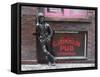 Statue of John Lennon Close to the Original Cavern Club, Matthew Street-Ethel Davies-Framed Stretched Canvas