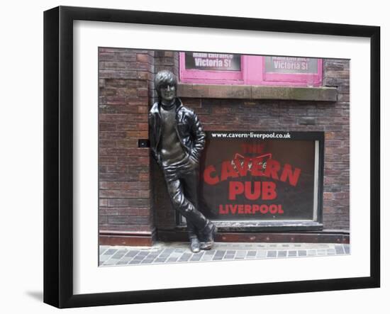 Statue of John Lennon Close to the Original Cavern Club, Matthew Street-Ethel Davies-Framed Photographic Print