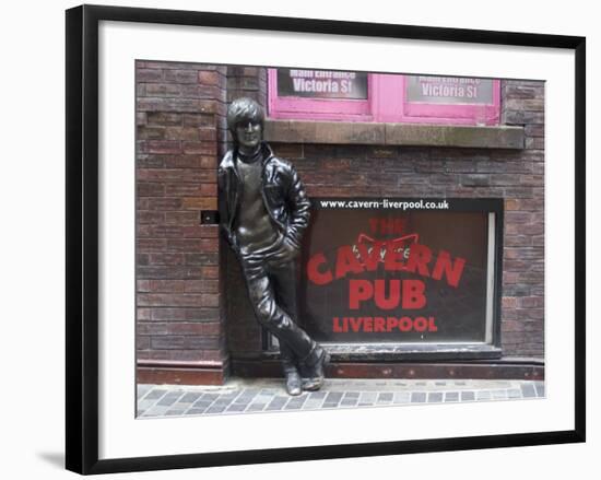 Statue of John Lennon Close to the Original Cavern Club, Matthew Street-Ethel Davies-Framed Photographic Print