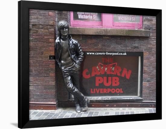 Statue of John Lennon Close to the Original Cavern Club, Matthew Street-Ethel Davies-Framed Photographic Print