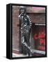 Statue of John Lennon Near the Original Cavern Club, Matthew Street, Liverpool, Merseyside-Ethel Davies-Framed Stretched Canvas