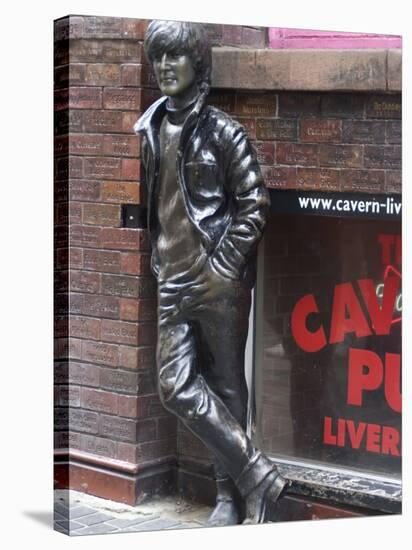 Statue of John Lennon Near the Original Cavern Club, Matthew Street, Liverpool, Merseyside-Ethel Davies-Stretched Canvas