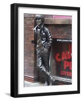 Statue of John Lennon Near the Original Cavern Club, Matthew Street, Liverpool, Merseyside-Ethel Davies-Framed Photographic Print