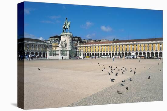 Statue of Jose I, Praca Do Comercio, Lisbon, Portugal-Neale Clarke-Stretched Canvas