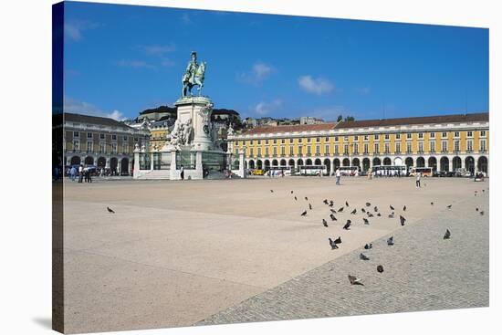 Statue of Jose I, Praca Do Comercio, Lisbon, Portugal-Neale Clarke-Stretched Canvas