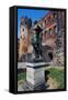 Statue of Julius Caesar, Porta Palatina, Turin, Piedmont, Italy BC-null-Framed Stretched Canvas