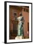 Statue of Junipero Serra, Palma, Mallorca, Spain, Europe-Neil Farrin-Framed Photographic Print
