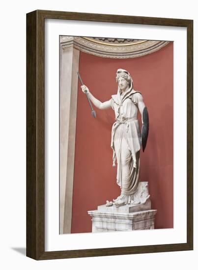 Statue of Juno Sospita, Second Century Ad, Vatican Museums, Rome, Italy-null-Framed Giclee Print