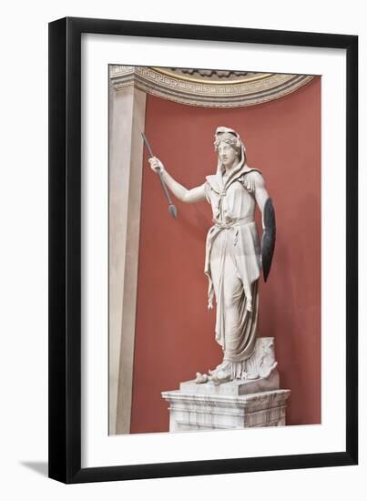 Statue of Juno Sospita, Second Century Ad, Vatican Museums, Rome, Italy-null-Framed Giclee Print