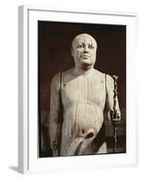 Statue of Ka-Aper, Known as Sheikh El-Beled, from His Mastaba Tomb in North Saqqara, Old Kingdom-5th Dynasty Egyptian-Framed Giclee Print