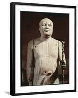 Statue of Ka-Aper, Known as Sheikh El-Beled, from His Mastaba Tomb in North Saqqara, Old Kingdom-5th Dynasty Egyptian-Framed Giclee Print