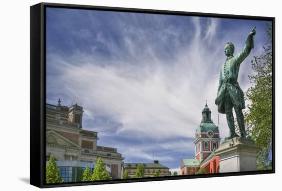 Statue of Karl XII in Kungstradgarden-Jon Hicks-Framed Stretched Canvas