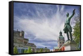 Statue of Karl XII in Kungstradgarden-Jon Hicks-Framed Stretched Canvas