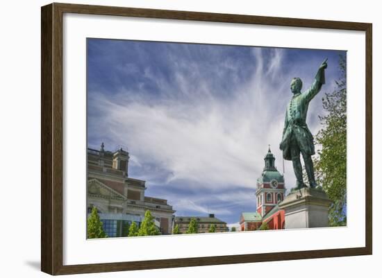 Statue of Karl XII in Kungstradgarden-Jon Hicks-Framed Photographic Print