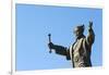 Statue of Kenesary Khan at the entrance to Turkestan, Kazakhstan.-Keren Su-Framed Photographic Print