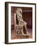 Statue of Khafre (2520-2494 BC) Enthroned, from the Valley Temple of the Pyramid of Khafre at Giza-null-Framed Giclee Print