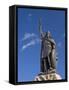 Statue of King Alfred, Winchester, Hampshire, England, United Kingdom, Europe-James Emmerson-Framed Stretched Canvas
