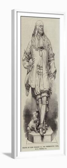 Statue of King Charles Ii, for Westminster Hall-null-Framed Giclee Print