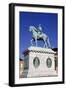 Statue of King Frederick V in Amalienborg Palace Courtyard in Copenhagen, Denmark, Scandinavia-Simon Montgomery-Framed Photographic Print