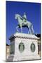 Statue of King Frederick V in Amalienborg Palace Courtyard in Copenhagen, Denmark, Scandinavia-Simon Montgomery-Mounted Photographic Print