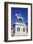 Statue of King Frederick V in Amalienborg Palace Courtyard in Copenhagen, Denmark, Scandinavia-Simon Montgomery-Framed Photographic Print