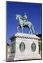 Statue of King Frederick V in Amalienborg Palace Courtyard in Copenhagen, Denmark, Scandinavia-Simon Montgomery-Mounted Photographic Print