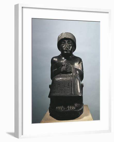 Statue of King Gudea-null-Framed Giclee Print