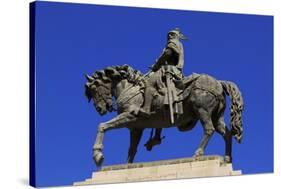 Statue of King Jaume I, Valencia, Spain, Europe-Neil Farrin-Stretched Canvas