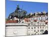 Statue of King John 1st and Castelo de Sao Jorge, Praca Da Figueira, Baixa, Lisbon, Portugal-Stuart Black-Mounted Photographic Print