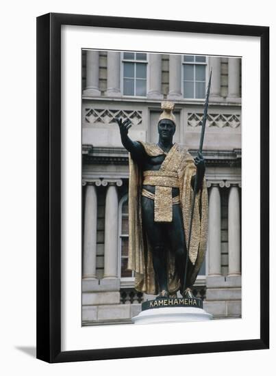 Statue of King Kamehameha I-null-Framed Giclee Print