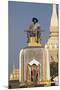 Statue of King Setthathirat, Pha Tat Luang, Vientiane, Laos-Robert Harding-Mounted Photographic Print