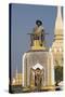 Statue of King Setthathirat, Pha Tat Luang, Vientiane, Laos-Robert Harding-Stretched Canvas