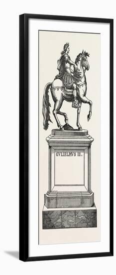 Statue of King William the Third in St. James's Square, London, UK-null-Framed Giclee Print