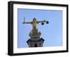 Statue of Lady Justice with Sword, Scales and Blindfold, Central Criminal Court, London, England-Peter Barritt-Framed Photographic Print