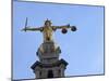 Statue of Lady Justice with Sword, Scales and Blindfold, Central Criminal Court, London, England-Peter Barritt-Mounted Photographic Print