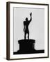 Statue of "Le Modulor," by Le Corbusier's Ratio of Architectural Design in Relation to Human Figure-James Burke-Framed Photographic Print