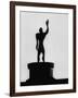 Statue of "Le Modulor," by Le Corbusier's Ratio of Architectural Design in Relation to Human Figure-James Burke-Framed Photographic Print