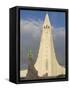 Statue of Leifur Eiriksson (Liefer Eriksson) and Hallgrimskirkja, Reykjavik, Iceland, Polar Regions-Neale Clarke-Framed Stretched Canvas