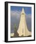 Statue of Leifur Eiriksson (Liefer Eriksson) and Hallgrimskirkja, Reykjavik, Iceland, Polar Regions-Neale Clarke-Framed Photographic Print