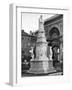 Statue of Leonardo Da Vinci, Milan, Italy, Late 19th Century-John L Stoddard-Framed Giclee Print