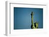 Statue of Liberty against blue sky, New York City, New York State, USA-null-Framed Photographic Print