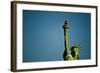 Statue of Liberty against blue sky, New York City, New York State, USA-null-Framed Photographic Print