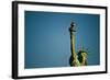 Statue of Liberty against blue sky, New York City, New York State, USA-null-Framed Photographic Print